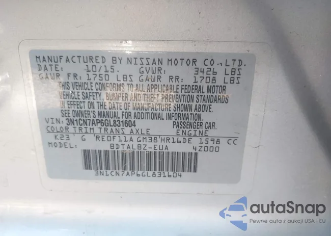 3N1CN7AP6GL831604: 44235393