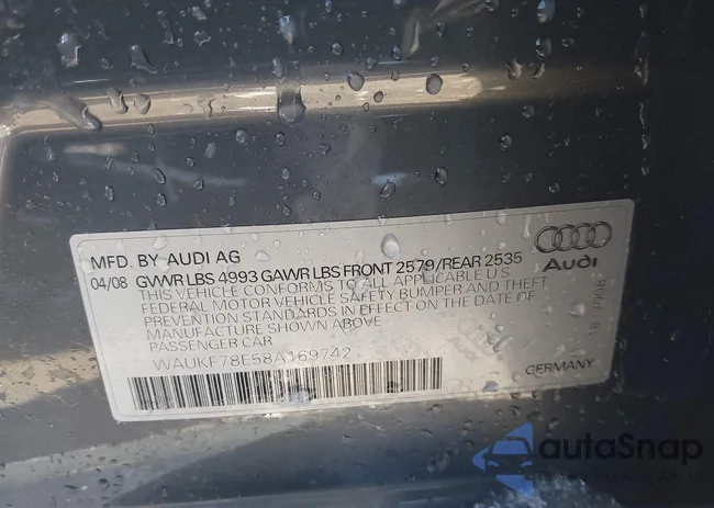 WAUKF78E58A169742: 44235565