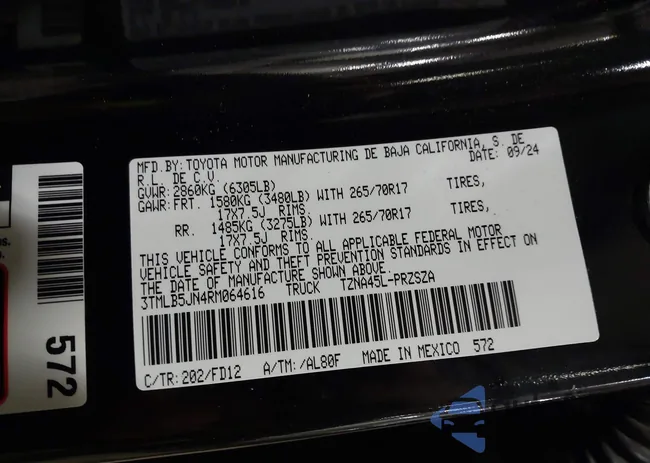 3TMLB5JN4RM064616: 44235583