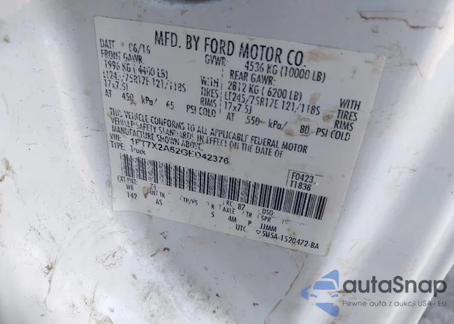 1FT7X2A62GED42376: 44235659