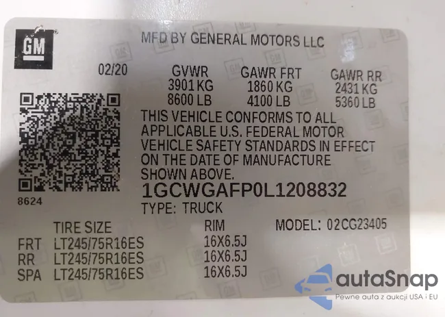 1GCWGAFP0L1208832: 44235741