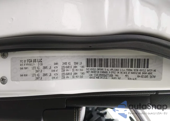 1C4PJMDS5GW271030: 44235758