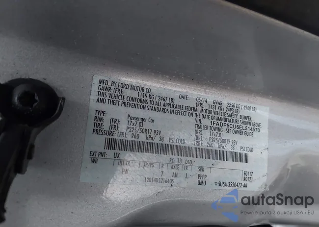 1FADP5CU6EL514570: 44235805