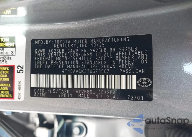 4T1DAACK3TU670507: 44235853