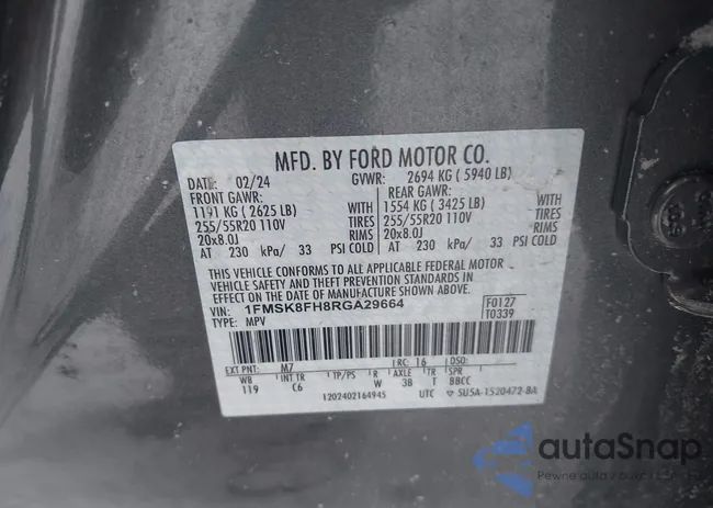 1FMSK8FH8RGA29664: 44234949