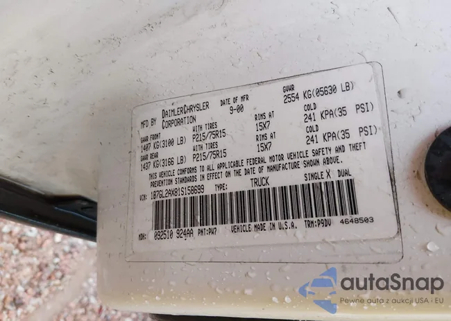 1B7GL2AX81S158699: 44235055