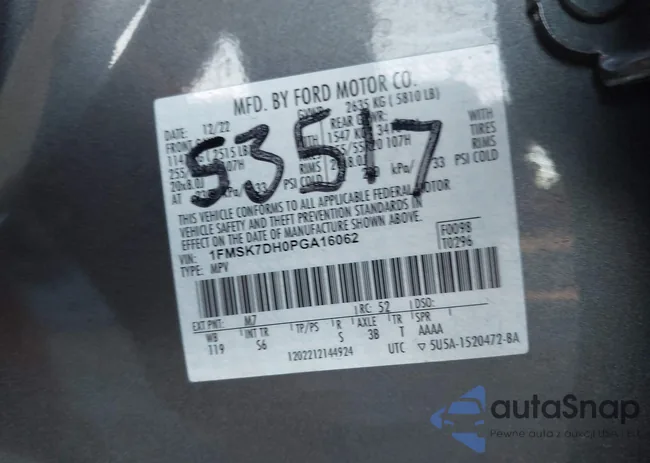 1FMSK7DH0PGA16062: 44235057