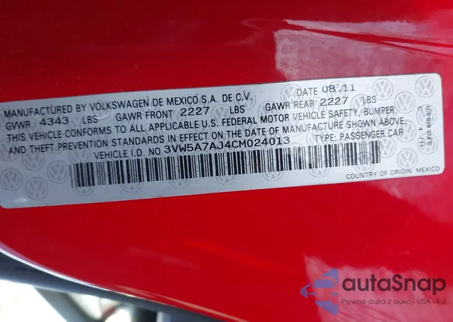 3VW5A7AJ4CM024013: 44235065