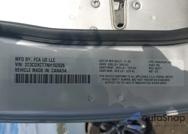 2C3CDXCT7NH152526: 44235097