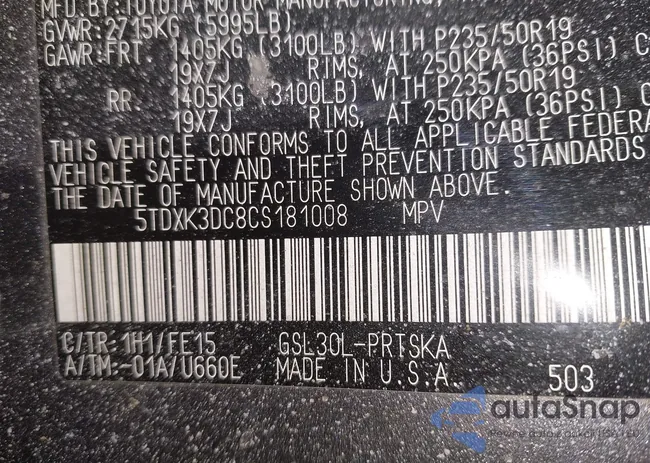 5TDXK3DC8CS181008: 44235124