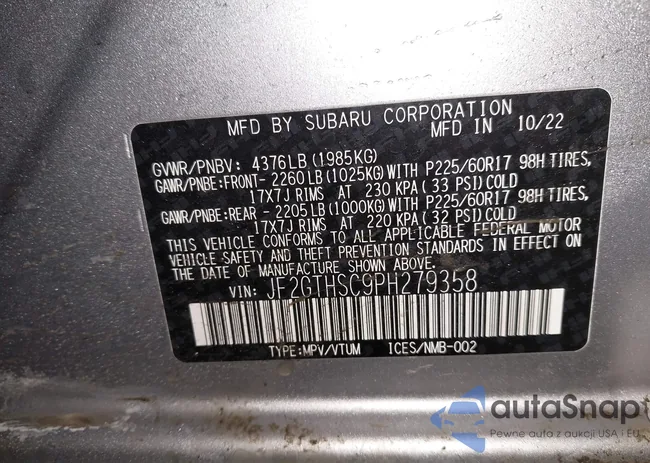 JF2GTHSC9PH279358: 44235309