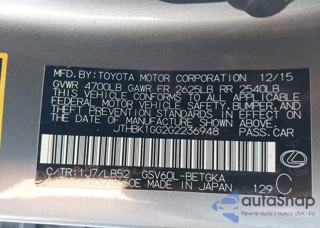 JTHBK1GG2G2236948: 44236368