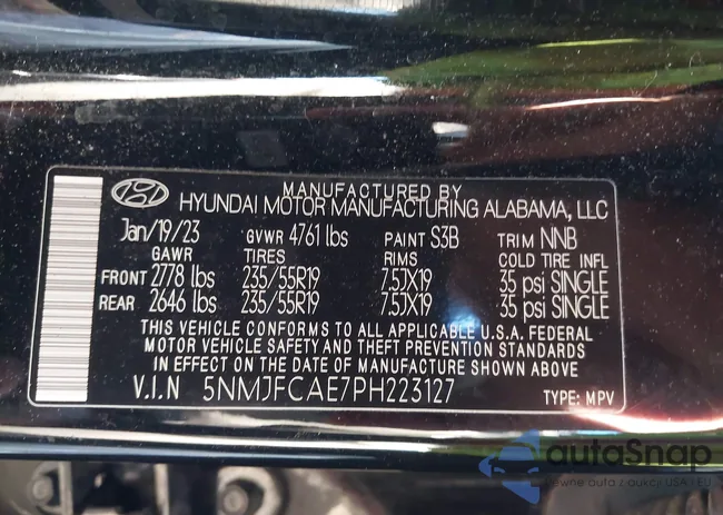 5NMJFCAE7PH223127: 44236420