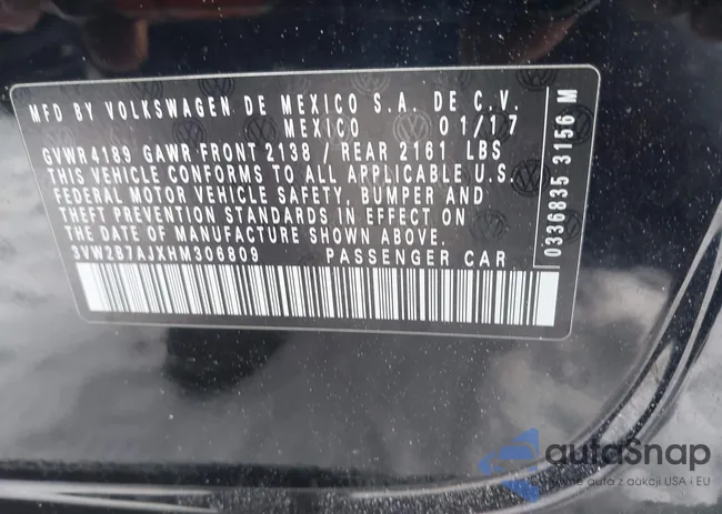 3VW2B7AJXHM306809: 44236477