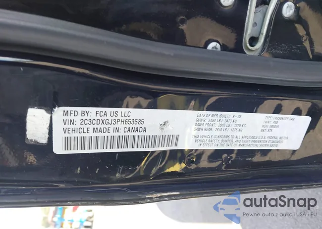 2C3CDXGJ3PH653585: 44236612