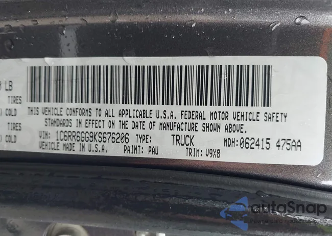 1C6RR6GG9KS676206: 44236620