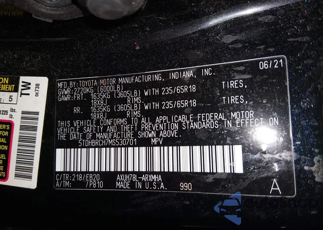 5TDHBRCH7MS530701: 44236750