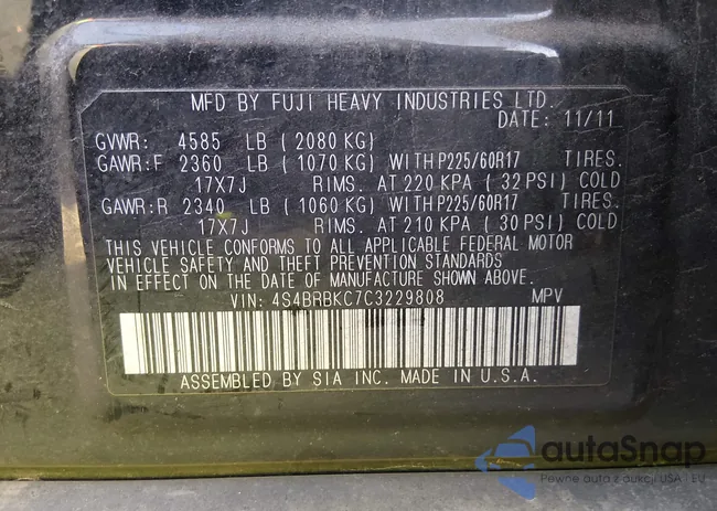 4S4BRBKC7C3229808: 44236809