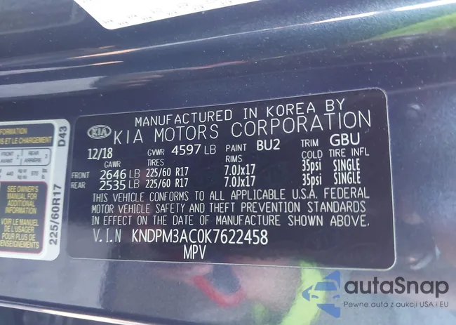 KNDPM3AC0K7622458: 44236825