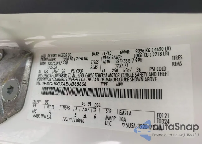 1FMCU0GX4EUB68868: 44236854