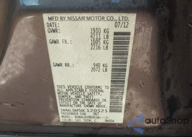 1N4AL3AP5DC120525: 44236892