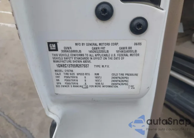 1GNEC13T65R267937: 44236904