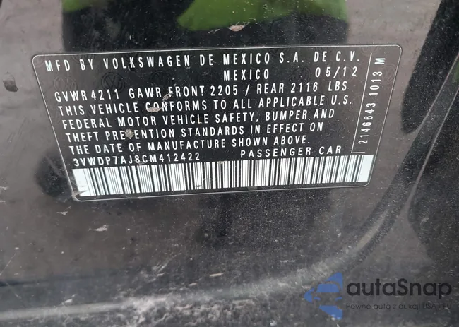 3VWDP7AJ8CM412422: 44235944