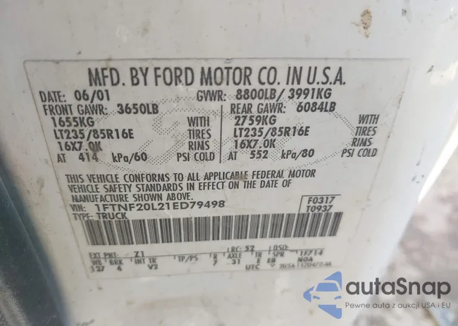 1FTNF20L21ED79498: 44235948