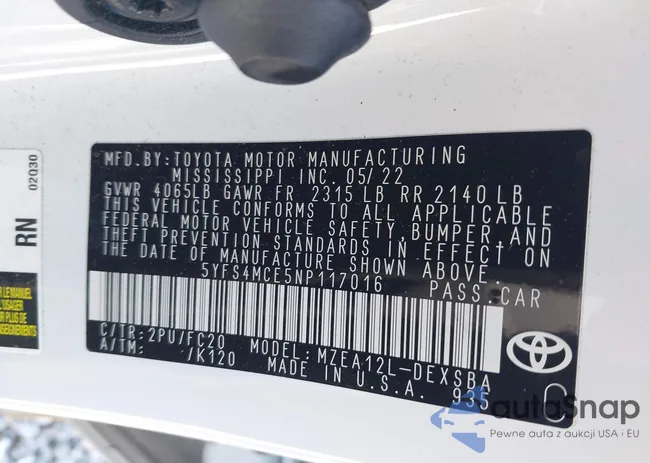 5YFS4MCE5NP117016: 44235958