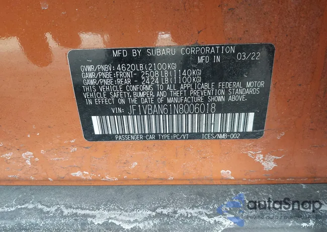 JF1VBAN61N8006018: 44236024