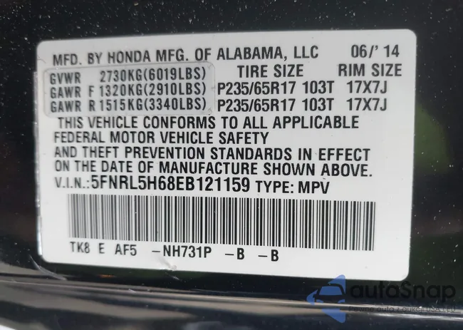 5FNRL5H68EB121159: 44236078