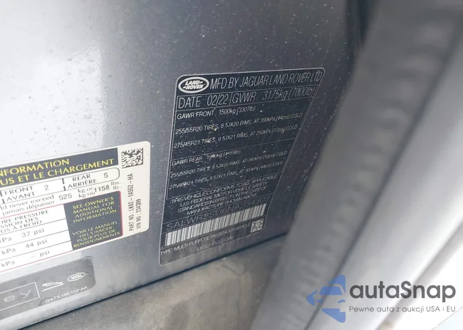 SALWR2SU6NA234309: 44236111