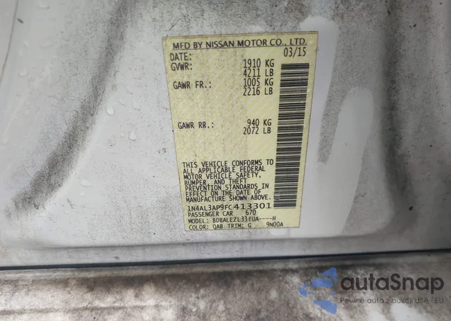 1N4AL3AP9FC413301: 44236211