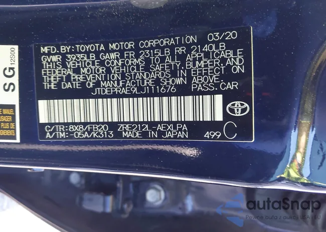 JTDEPRAE9LJ111676: 44237463