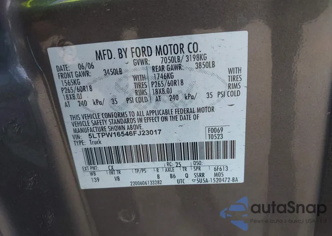 5LTPW16546FJ23017: 44237521