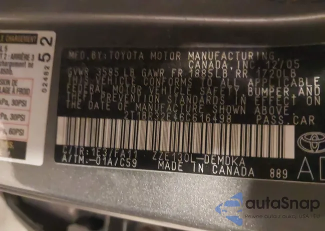 2T1BR32E46C616498: 44237548