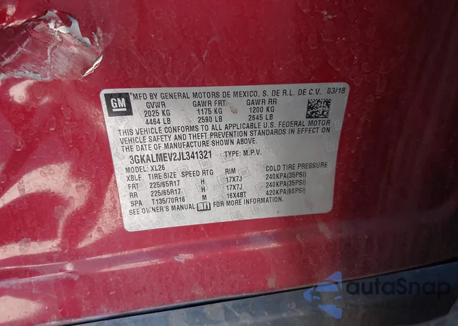 3GKALMEV2JL341321: 44237623