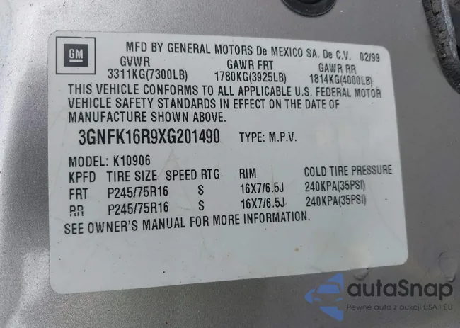 3GNFK16R9XG201490: 44237656