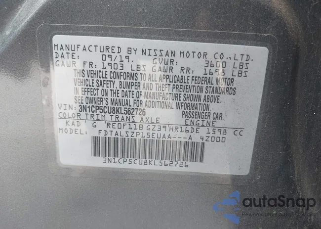 3N1CP5CU8KL562726: 44237682