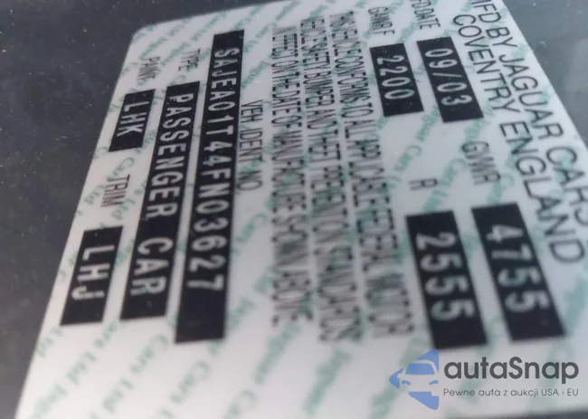 SAJEA01T44FN03627: 44237765