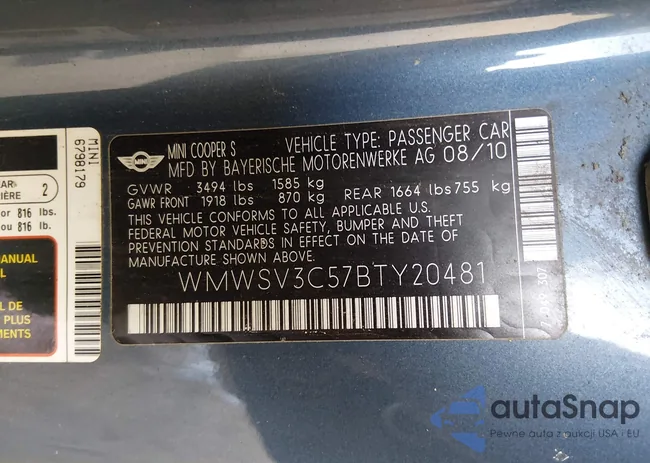 WMWSV3C57BTY20481: 44236996