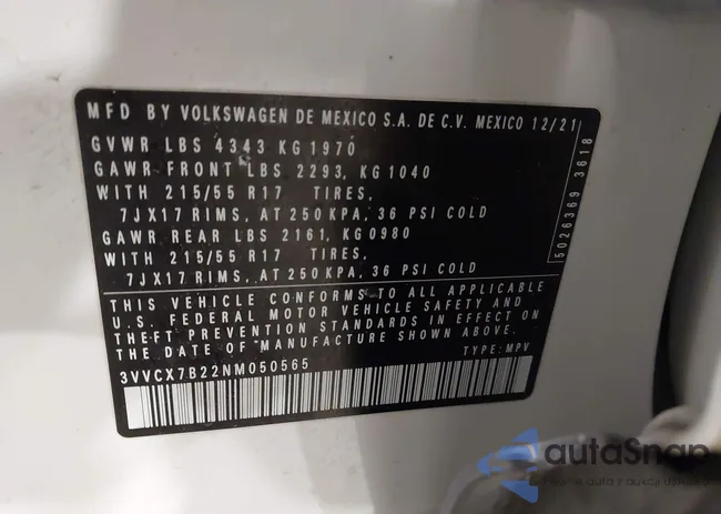 3VVCX7B22NM050565: 44237036