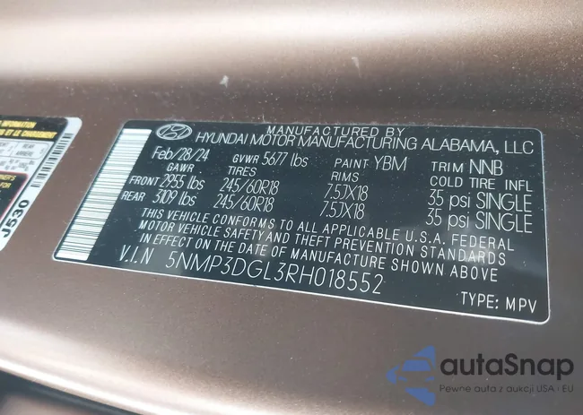 5NMP3DGL3RH018552: 44237061