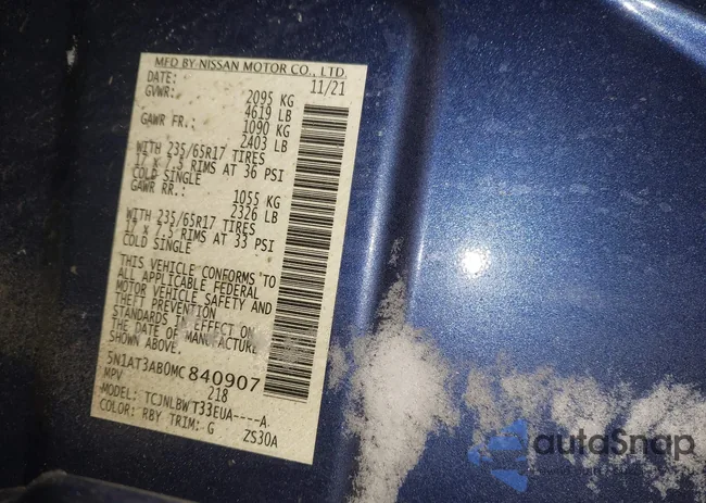 5N1AT3AB0MC840907: 44237147