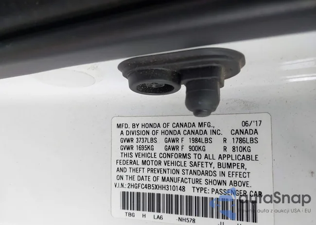 2HGFC4B5XHH310148: 44237174