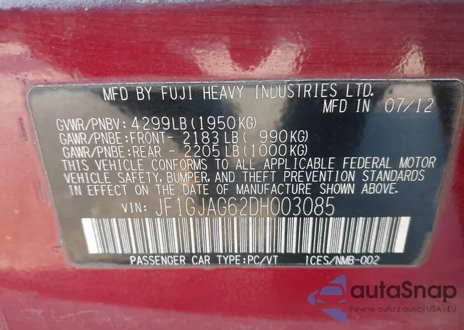 JF1GJAG62DH003085: 44238386