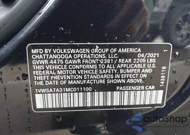 1VWSA7A31MC011100: 44238387