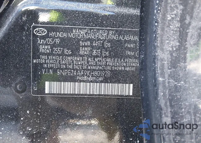 5NPE24AF9KH801929: 44238504