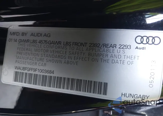 WAUBFGFF9F1003684: 44238523