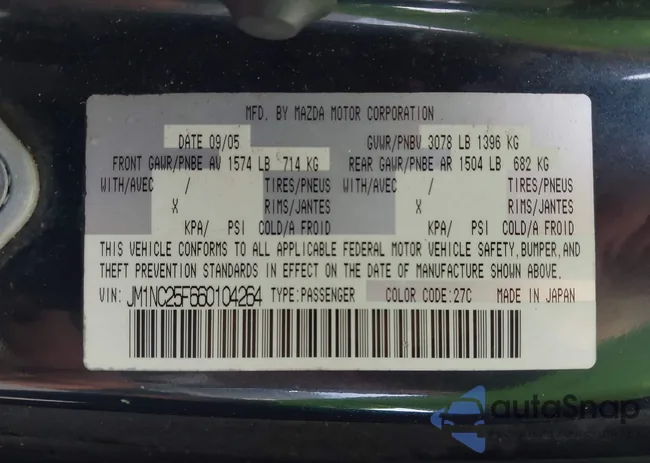 JM1NC25F660104264: 44238643